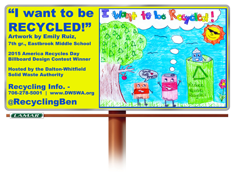 This is a mockup of what the artwork will look like on the 2015 billboard.