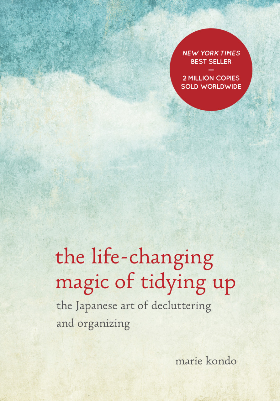 Get rid of clutter in your home and keep only the things that spark joy when you follow the methods found in The Life-Changing Magic of Tidying Up.