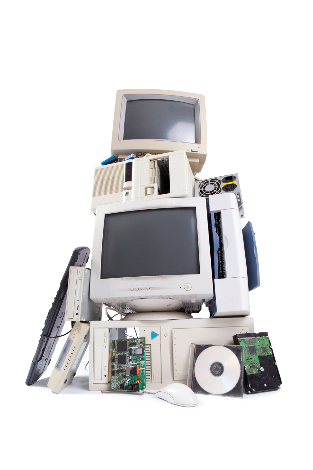 Instead of throwing electronic devices away consider recycling, repairing, refurbishing, or selling them. 