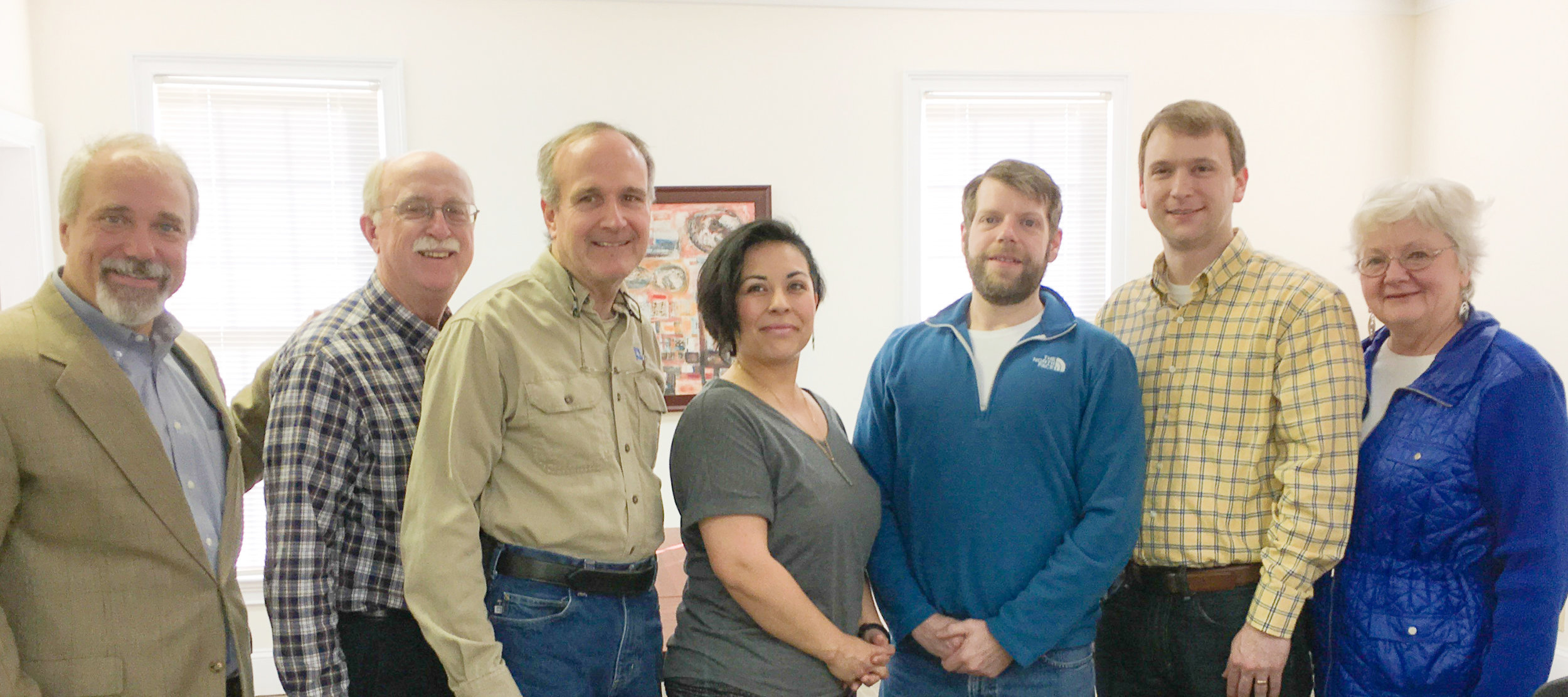 Pictured L-R: David Aft, president of the Community Foundation of Northwest Georgia, meet with board members from Keep Dalton-Whitfield Beautiful recently to establish an endowment fund. Also pictured are board members Clyde Taylor, Phillip Pfeifer, Liz Swafford, Anthony Cline, Aaron Marcelli, Patricia Edwards.