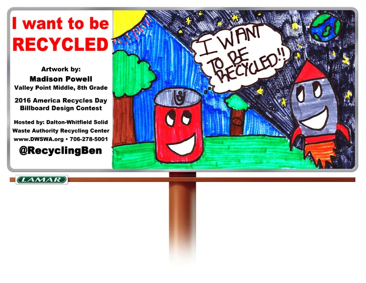 America Recycles Day Billboard Contest Announced for Fall 2017 — Dalton ...