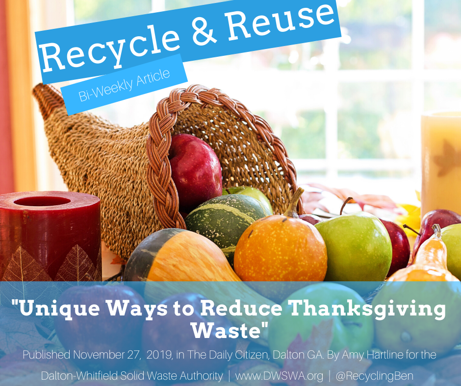 Recycle & Reuse: Unique ways to reduce Thanksgiving waste — Dalton ...
