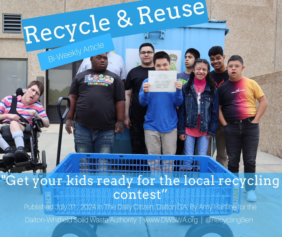 Get your kids ready for the local recycling contest — Dalton-Whitfield ...