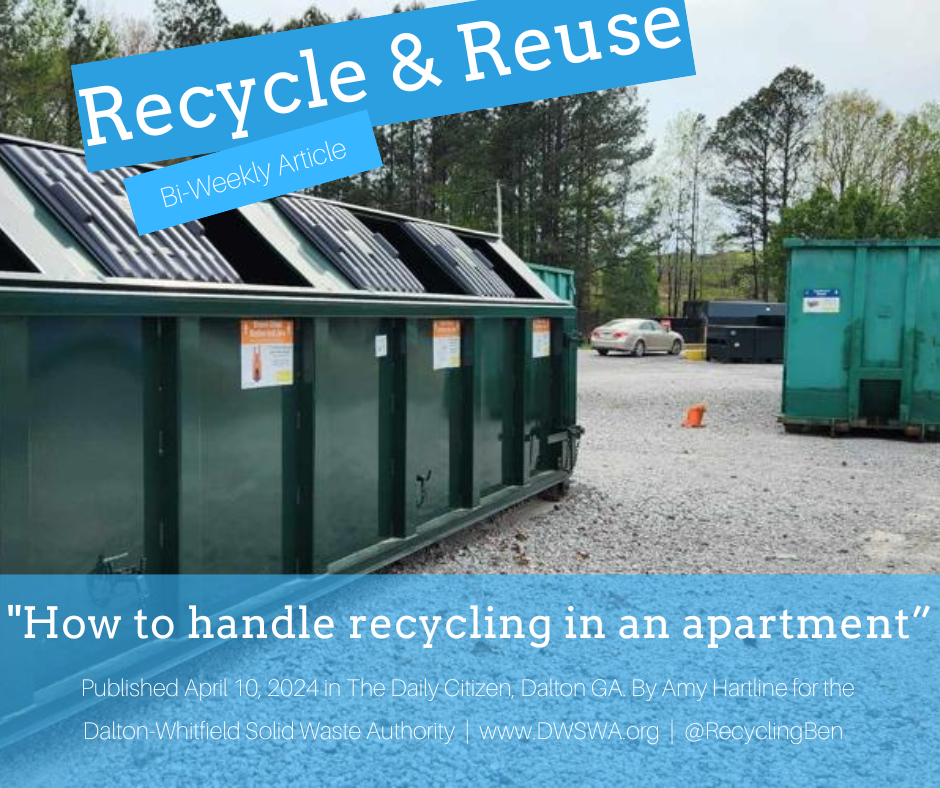 Picture of How to handle recycling in an apartment — Dalton-Whitfield Solid Waste ...