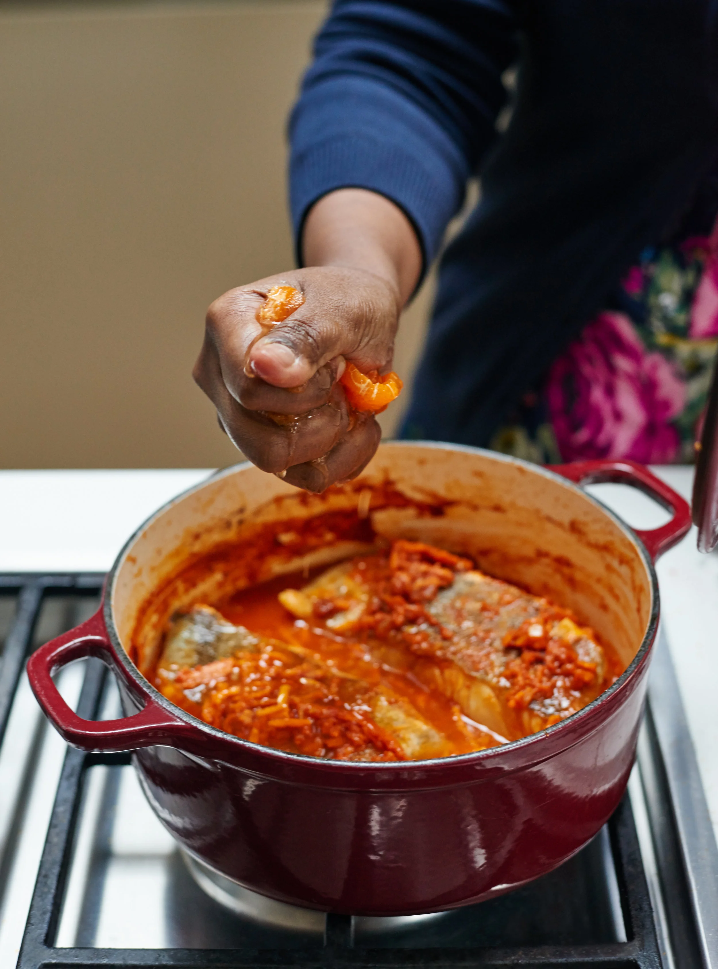 Woman Cooking on the Hob - Food Lifestyle Photography