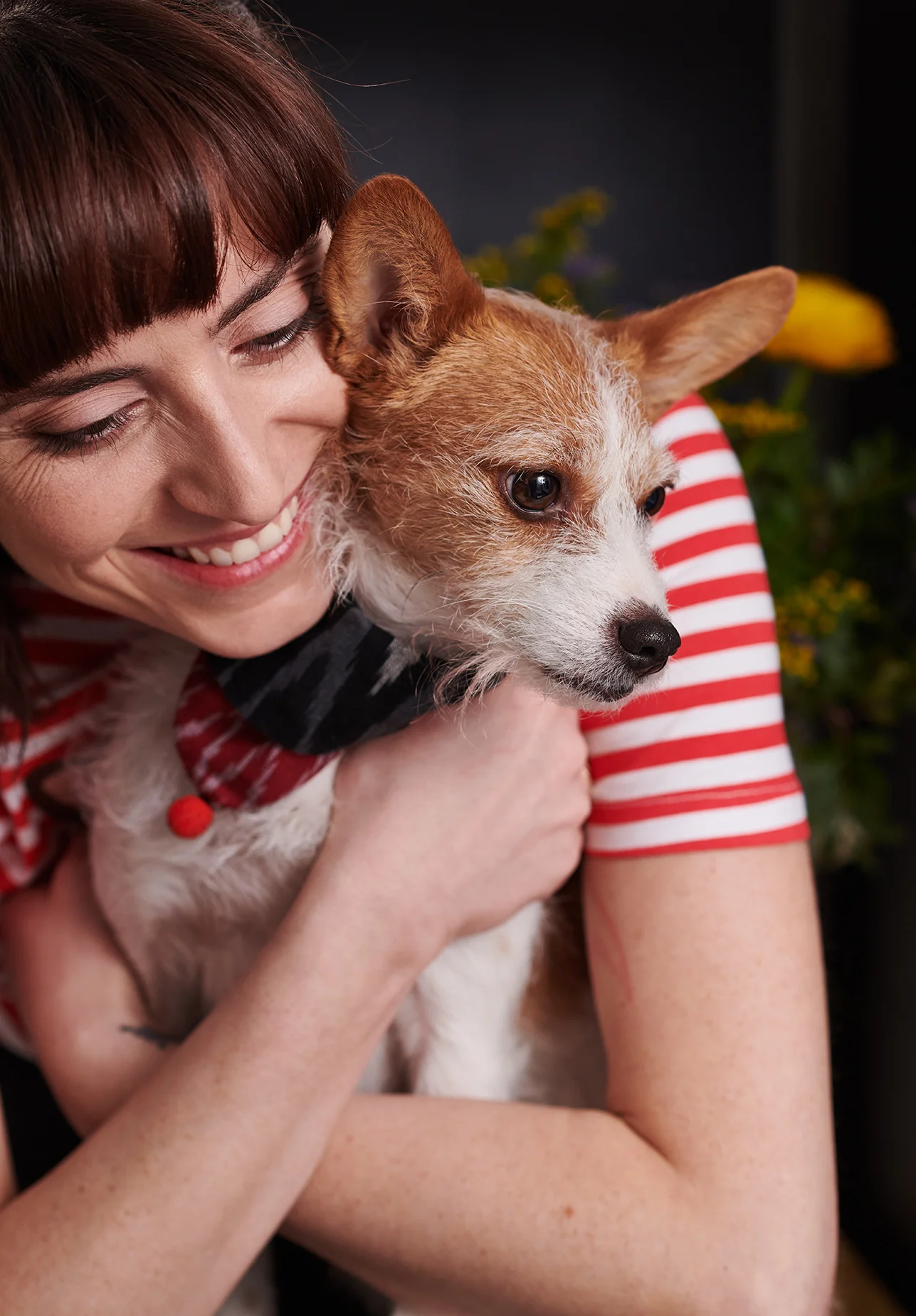Woman and small dog - Portrait by Lifestyle Photographer Holly Pickering