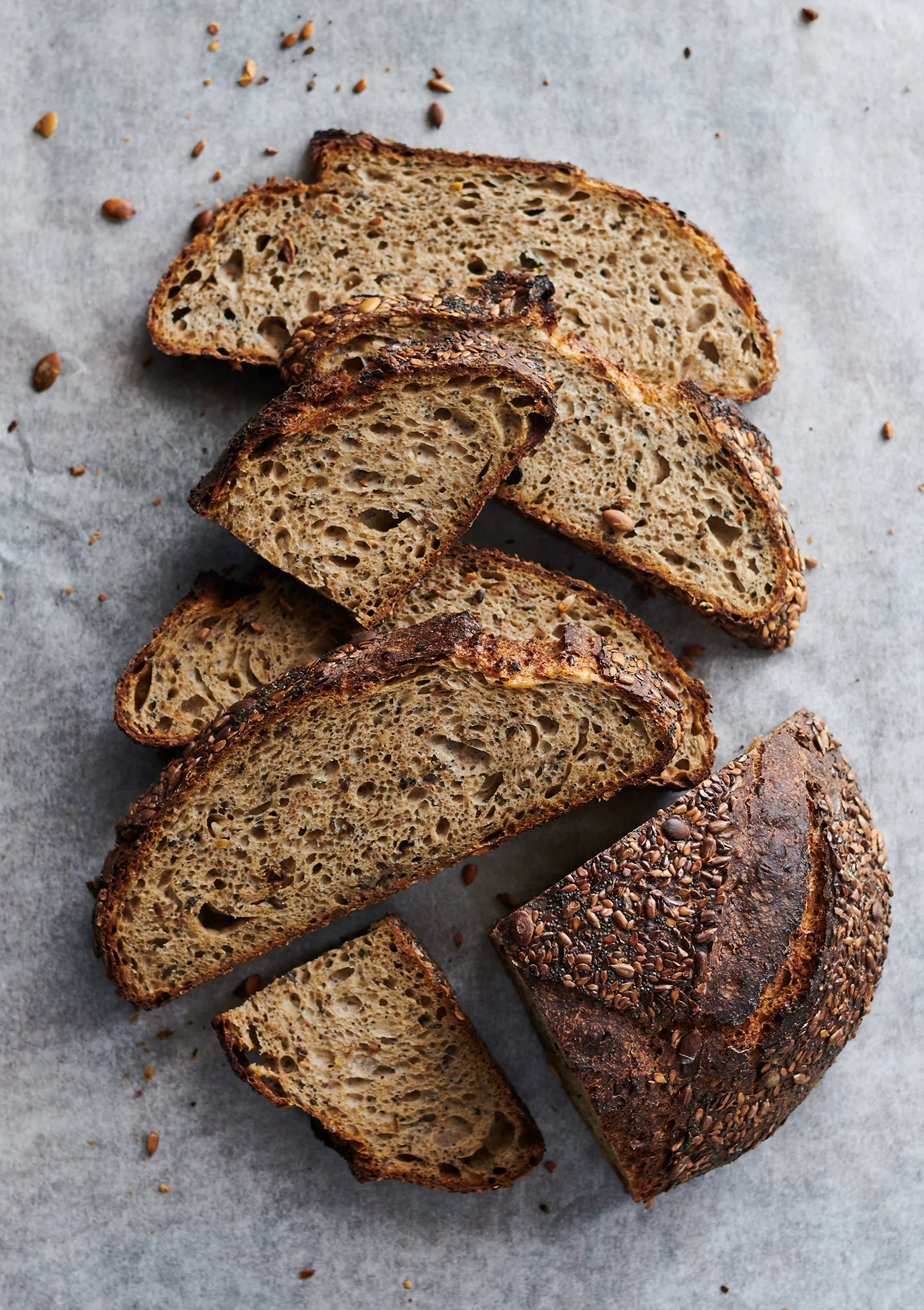Sliced Rye Bread - food photography