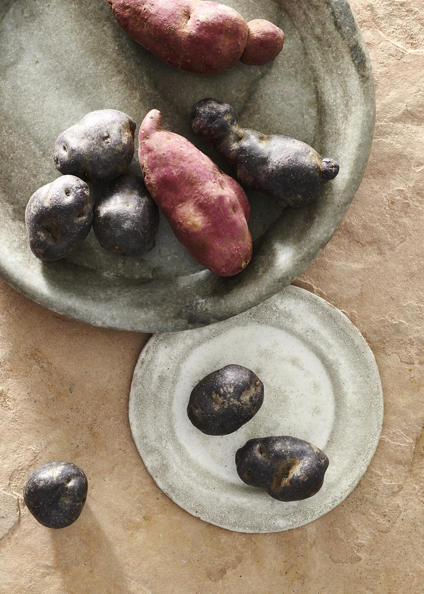 Purple and Red Potatoes - Studio Photography by Holly Pickering