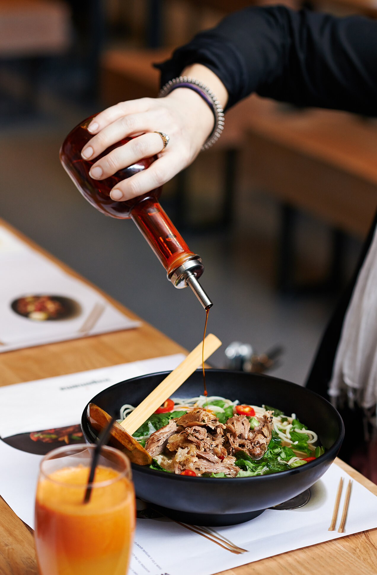 lifestyle photography for Wagamama restaurants advertising campaign 