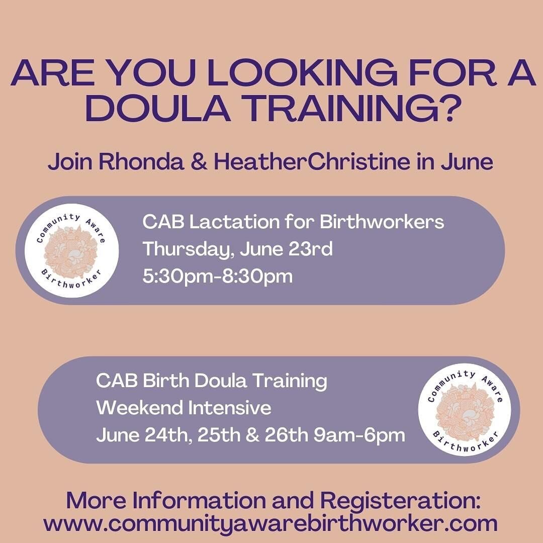 Become a Birth Doula with Community Aware Birthworker. We are independent and active birth doulas which keeps our curriculum up to date and relevant on the current state of birth and birthwork. We offer InPerson or Zoom option and tiered pricing. #bi