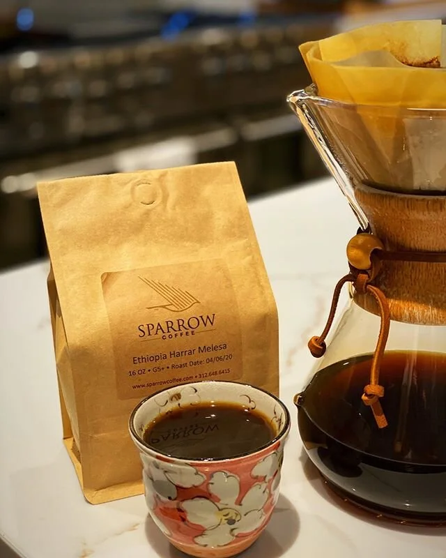 Ethiopian Harrar Melesa Sparrow Coffee roasted 4/6 in Chicago IL ⠀⠀⠀ ⠀⠀⠀⠀⠀ ⠀
Little known fact; when I was living in Las Vegas around 2003 I fell deeply and madly in love with coffee.  This obsession burned inside me and resulted in a years-long stud