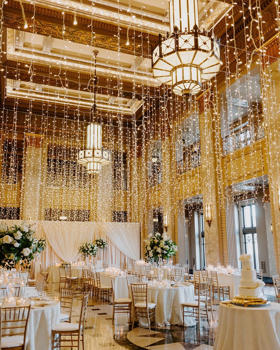 We loved getting to create this magical reception for Bree and Jared! Some of our favorite elements were the twinkle lights, gorgeous flowers, the beautiful chairs, and the incredible cake! Honestly, we loved it all!

Planning + Design @altardevents
