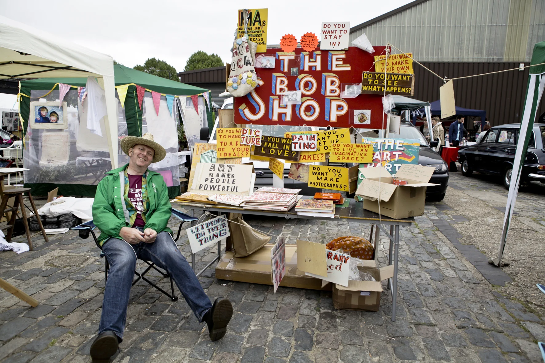 Bob Roberta at Vauxhall Art Car Boot Fair 2013 