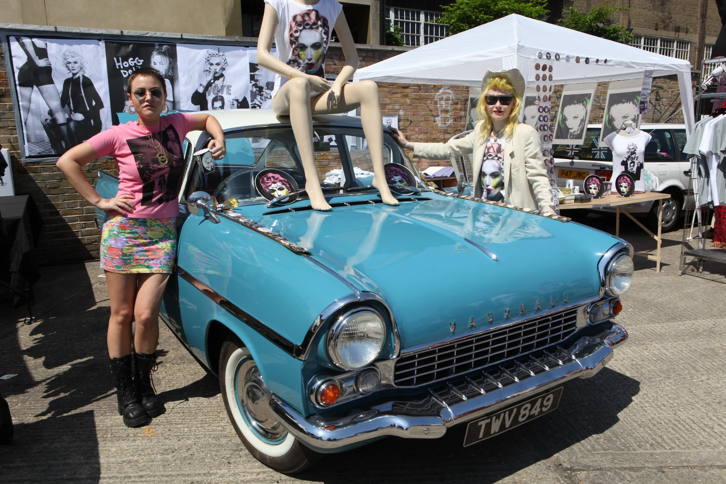 Pam Hogg at 2013 Art Car Boot Fair