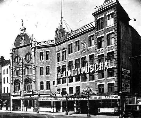 London Music Hall in the early 1900s: apps.hackney.gov.uk