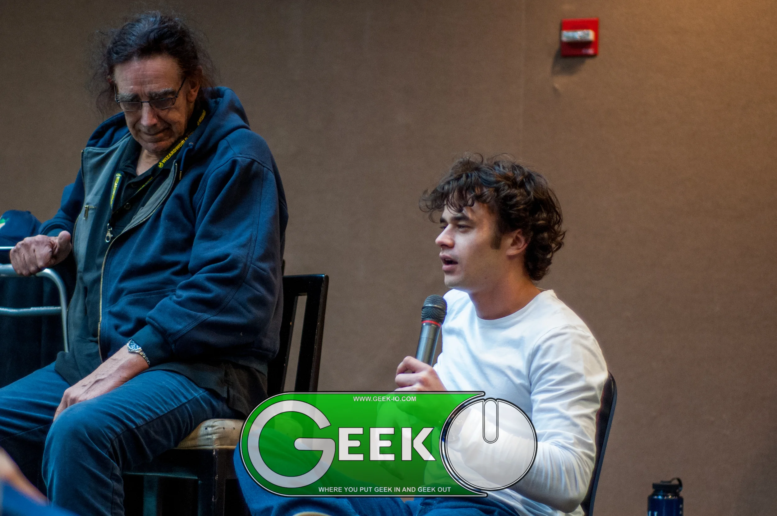 Peter Mayhew and Daniel Logan
