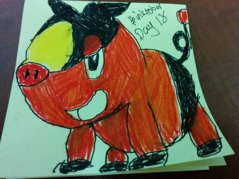 #Inktober day 18: Tepig (Pokemon)
