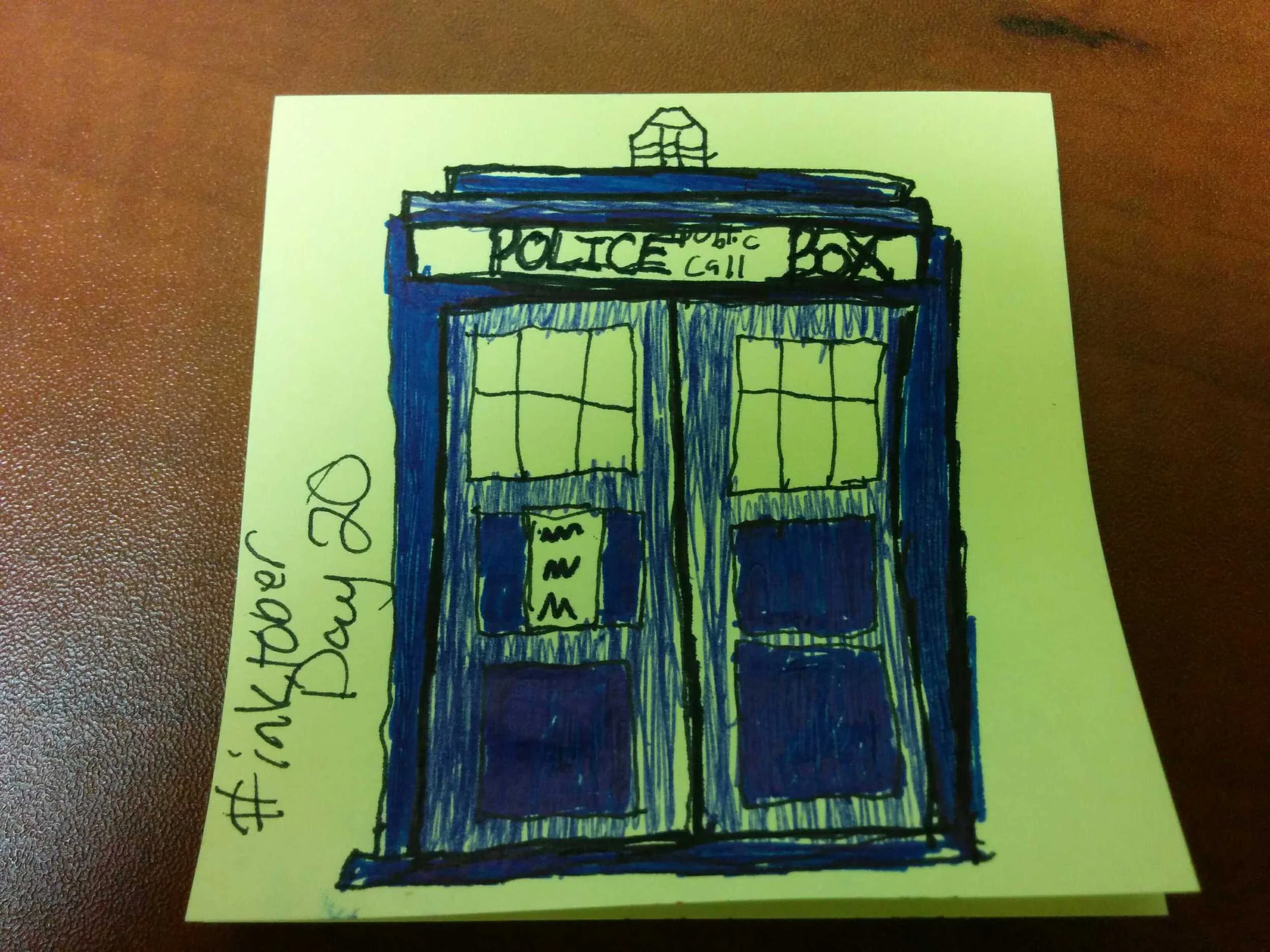 #Inktober Day 20: TARDIS