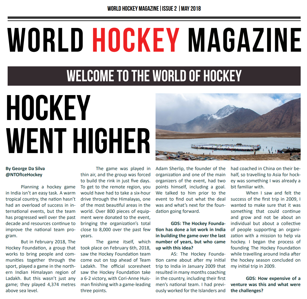 World Hockey Mag Cover