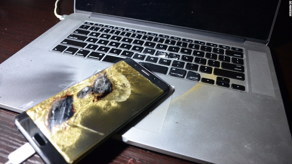 A portion of Samsung’s Galaxy Note 7 phones were manufactured with defective batteries that created a significant amount of heat while charging – enough to melt the phone’s casing and cause burns to anything around it.