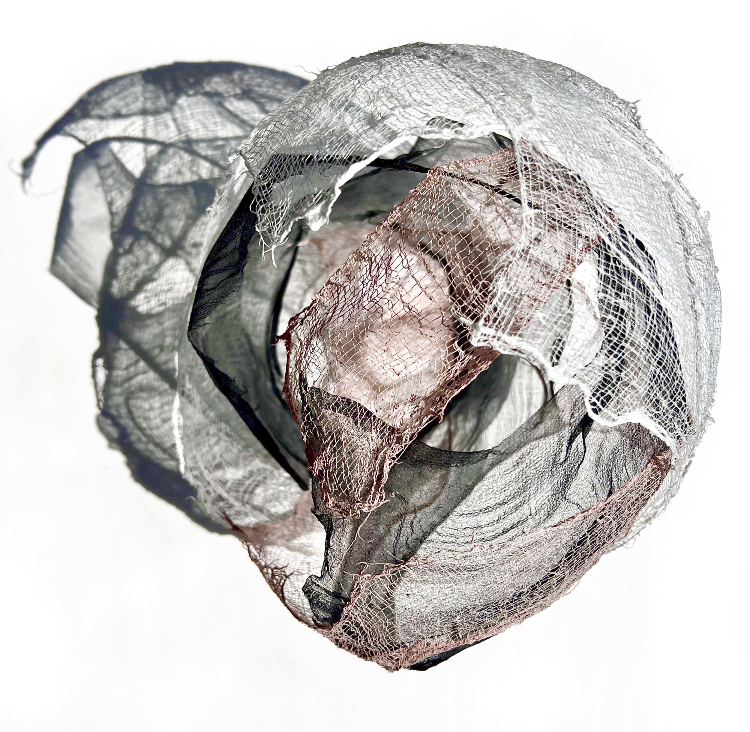 Worlds Within Worlds
Cotton, silk, and chitosan