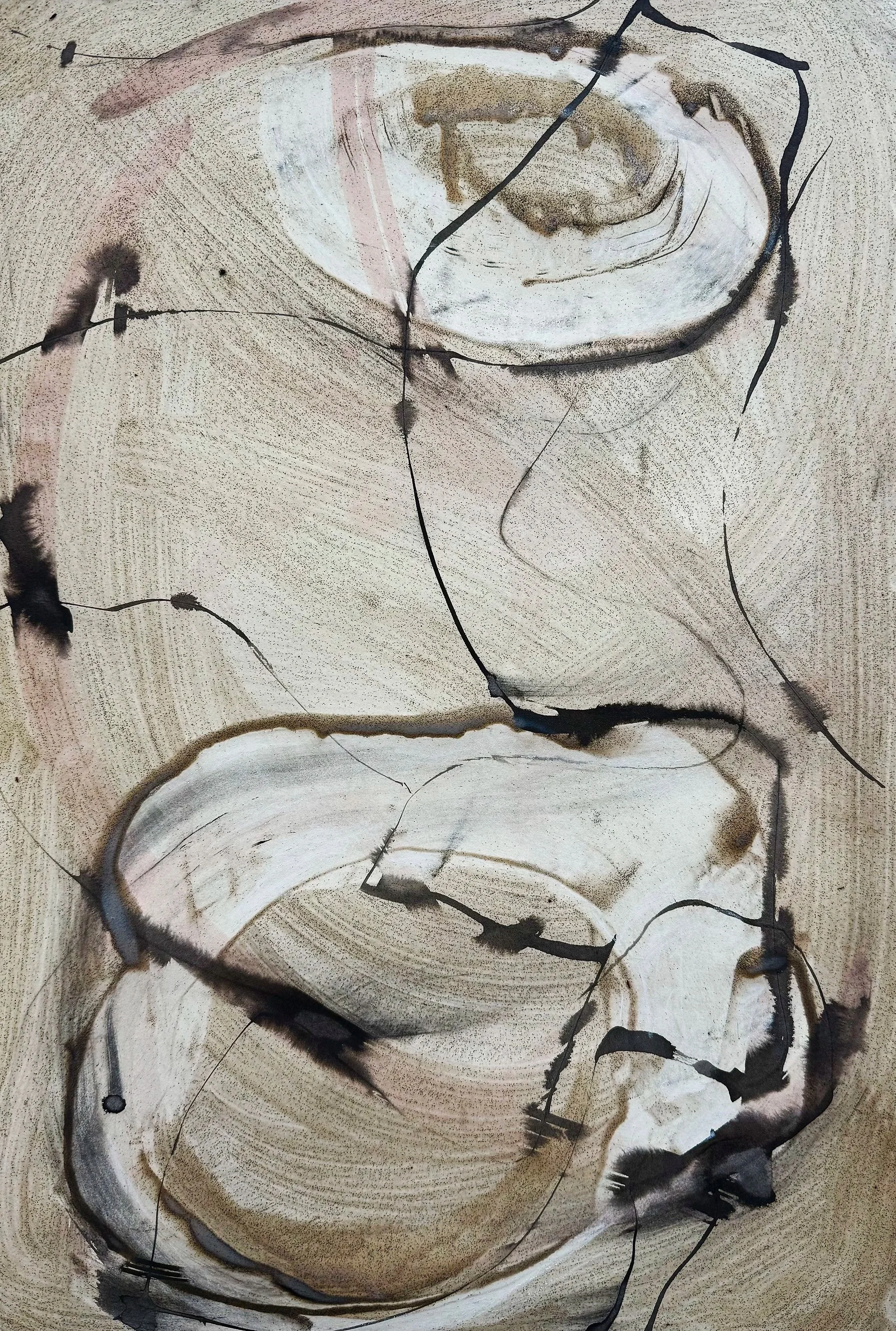 Carborundum, coffee, and ink on paper
2025