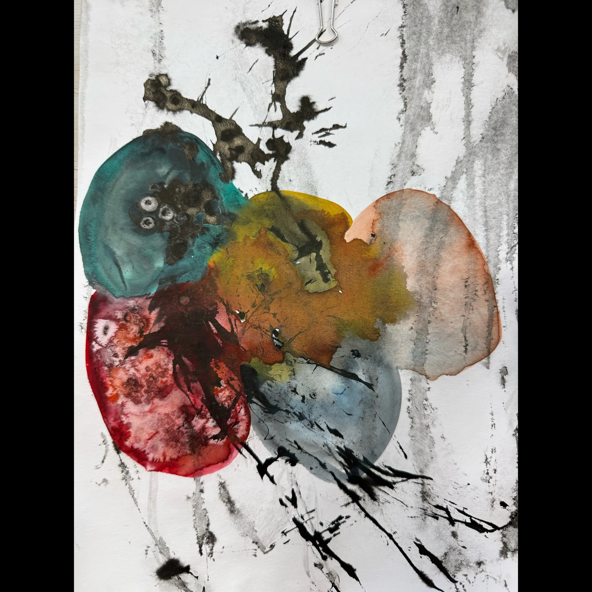 Due to some medical issues I haven&rsquo;t posted much lately so thanks for sticking with me! I have been working on some ink drawings and just took a terrific color workshop with David Hornung. What follows the drawing are color exercises mixing col