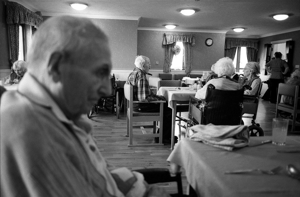 His inability to chew food meant that nurses had to blend his meals into a paste and spoon feed him.