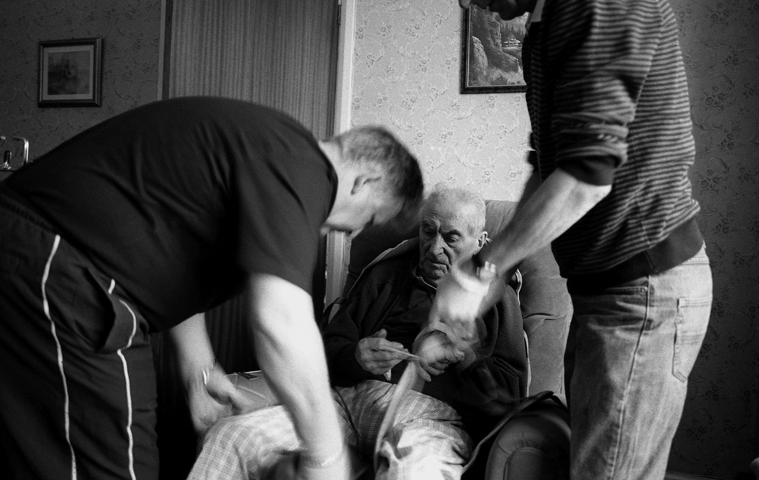 I’d never seen him looking so vulnerable. He’d always been a figure of strength in our family. Animated, jovial. Usually with a pint of bitter in hand. But now he was so fragile, limply bent into the hospital bed. Asleep, His face etched with a pained expression.