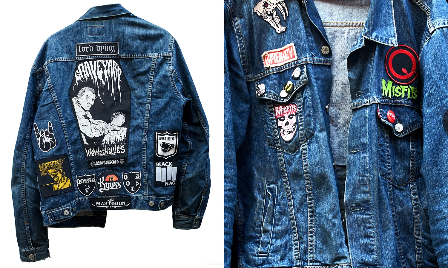 "I have 3 battle jackets with about 10/15 patches on each and a shit load more that I've never got round to sewing on. Or didn't think they'd fit with the other patches on the jacket" Jim
