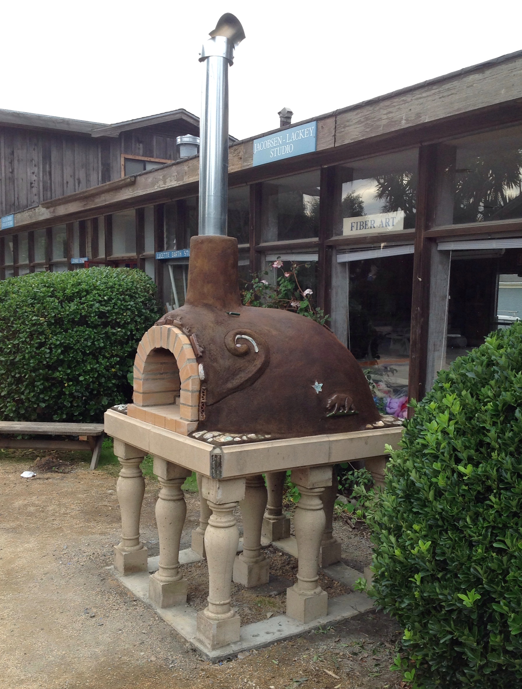  "Abalone Shell Oven" Mendocino Art Center, Mendicino, CA 2015 