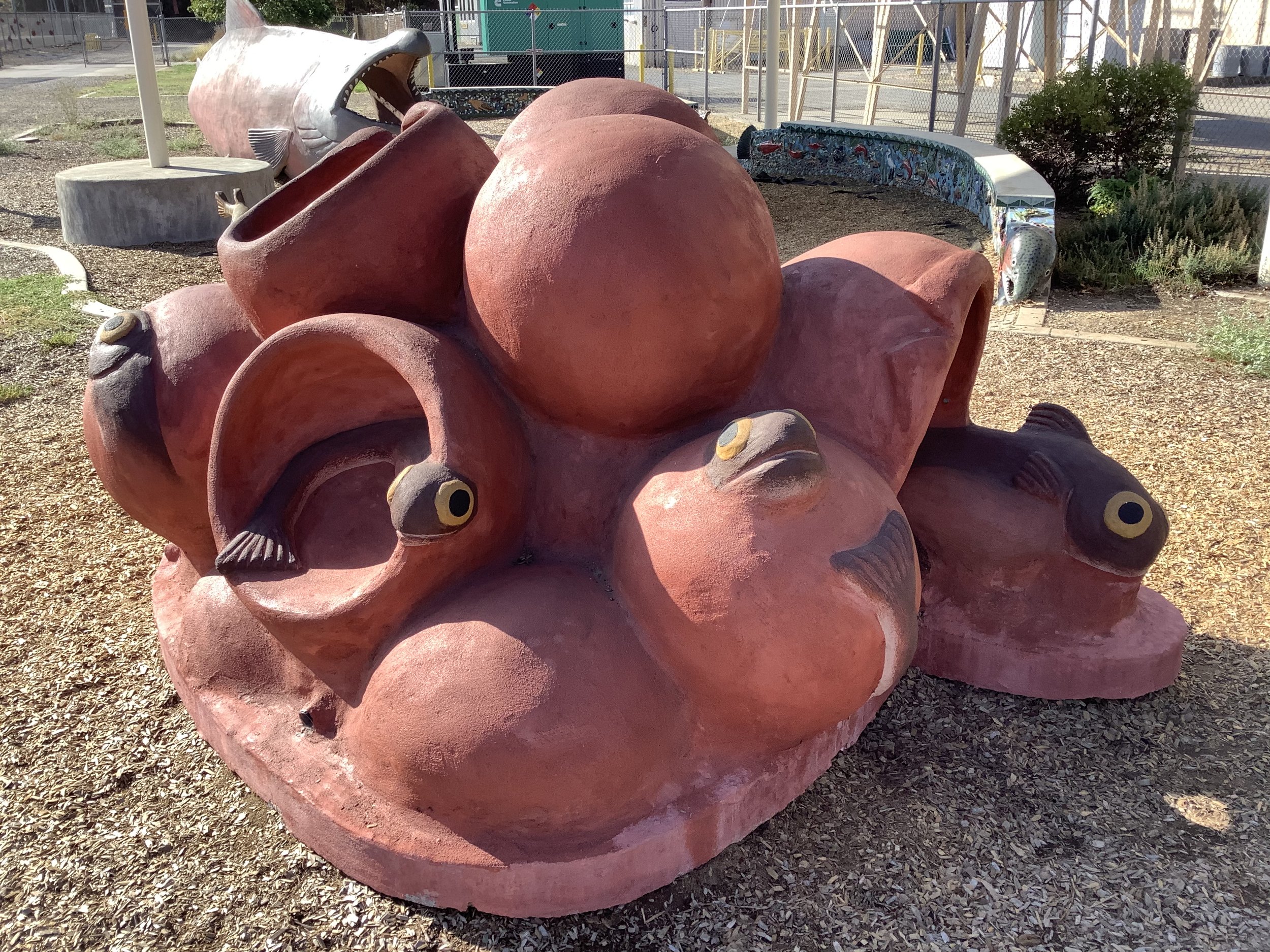  A Playscape sculpture made for nimbus fish hatchery in Gold River, CA  