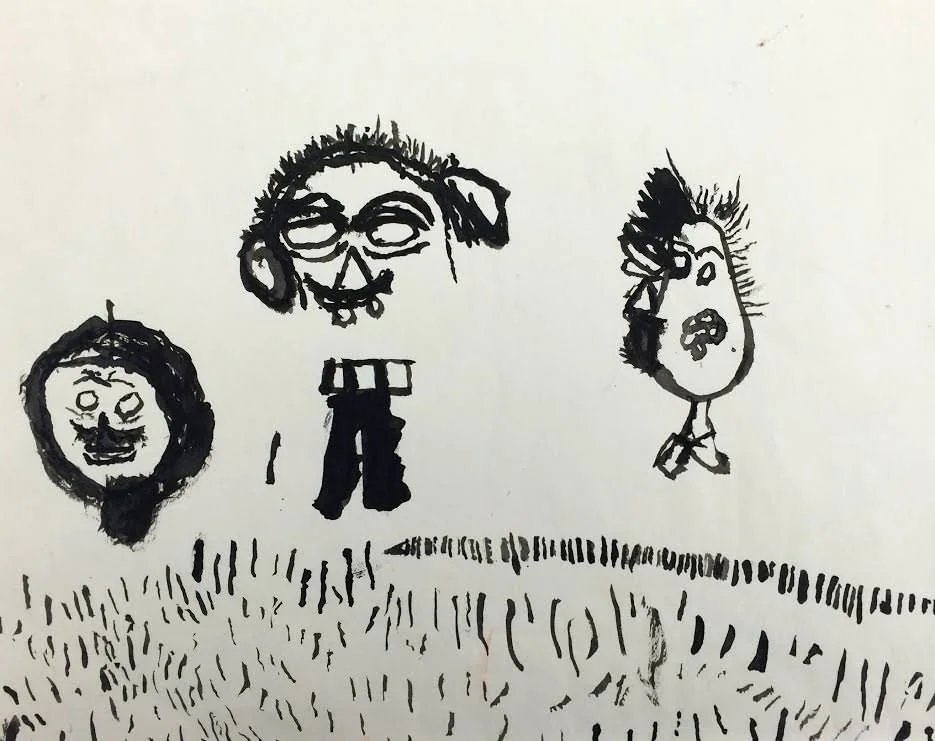Robert Weiss, untitled, 2010, ink on paper 11" x 14"