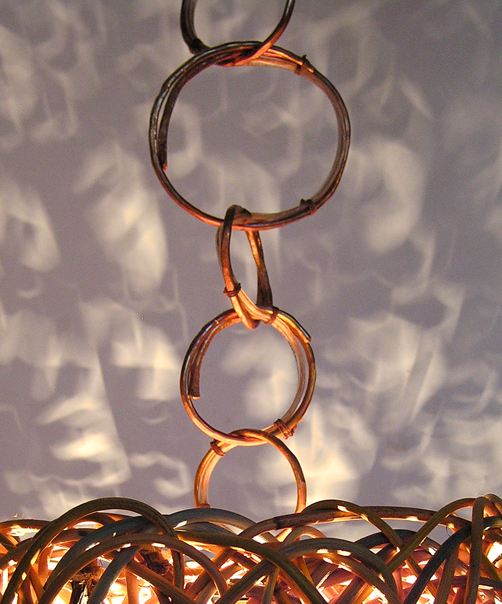 Hand-hammered Single Loop Chain