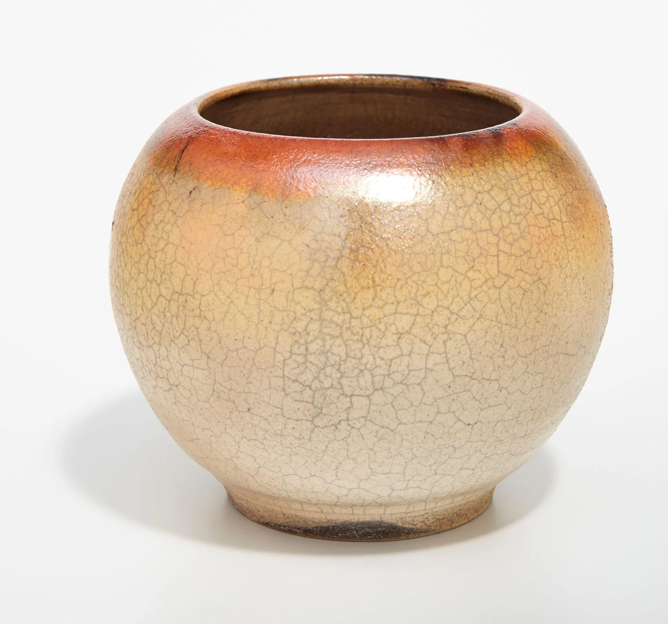 Raku Balloon Vase