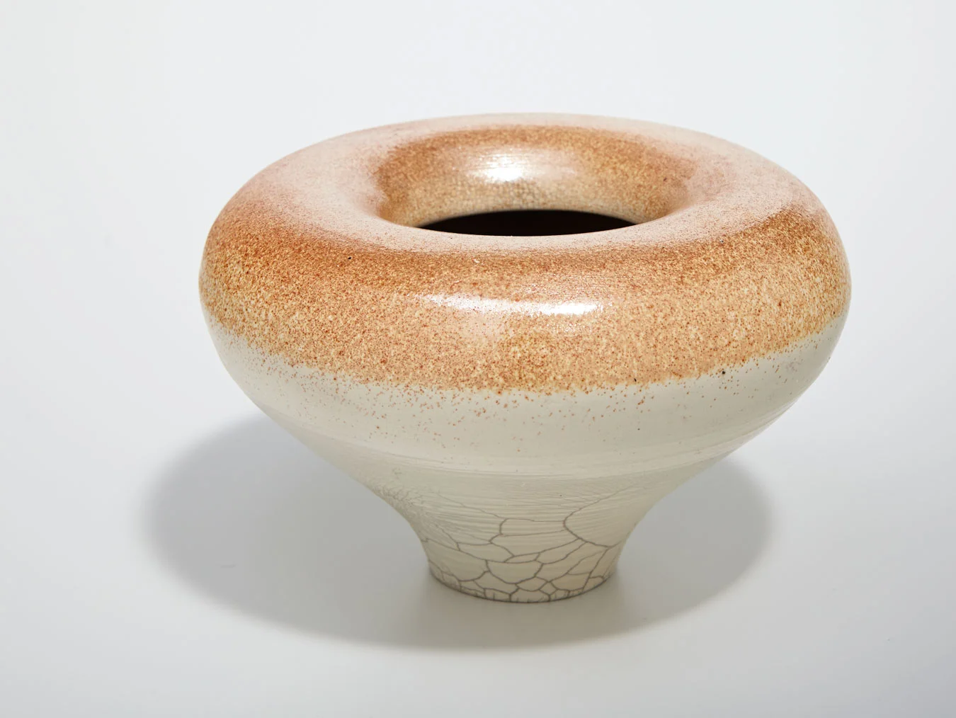 Raku Balloon Vase