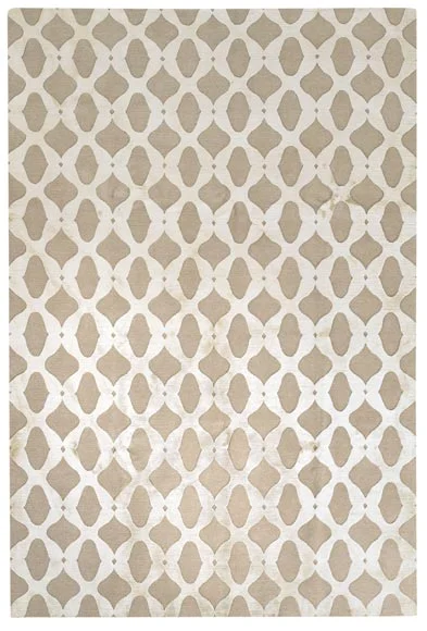 Lacy X Rug: Silk & Wool
