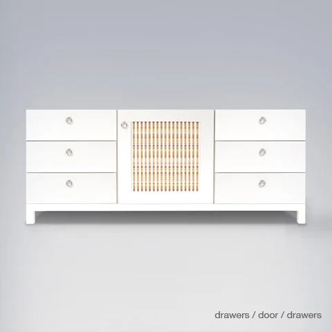 Cabana Six Drawer Low Cabinet