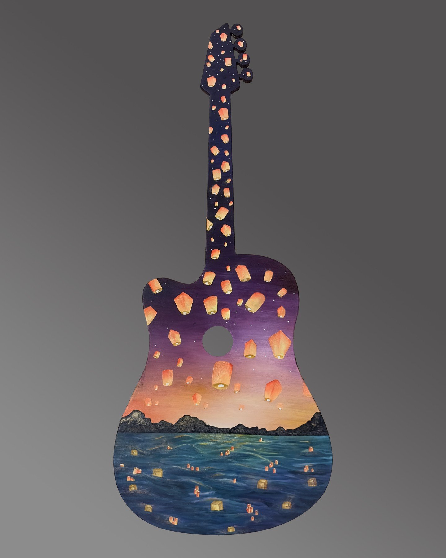 These are the completed guitar templates being submitted for auction happening at the EFN (Education Foundation of Niagara) In the Round fundraiser event.

INCREDIBLE creative problem solving and collaboration. Amazing!!
 
IMAGE 1- 
&quot;Luminous Pa