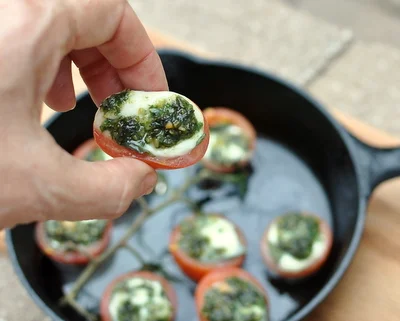 Mini Melty Caprese Bites