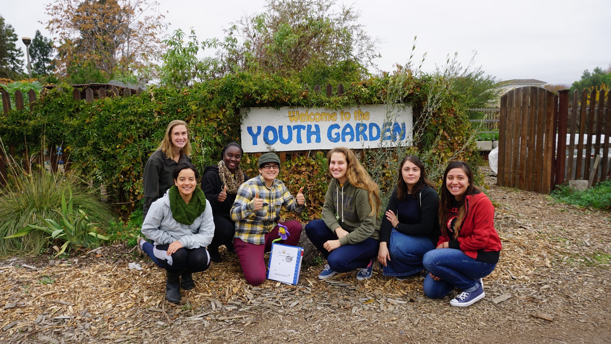 Students from San Jose City College buzzed over to the Youth Garden to deliver their donation and pollinator lesson plans.