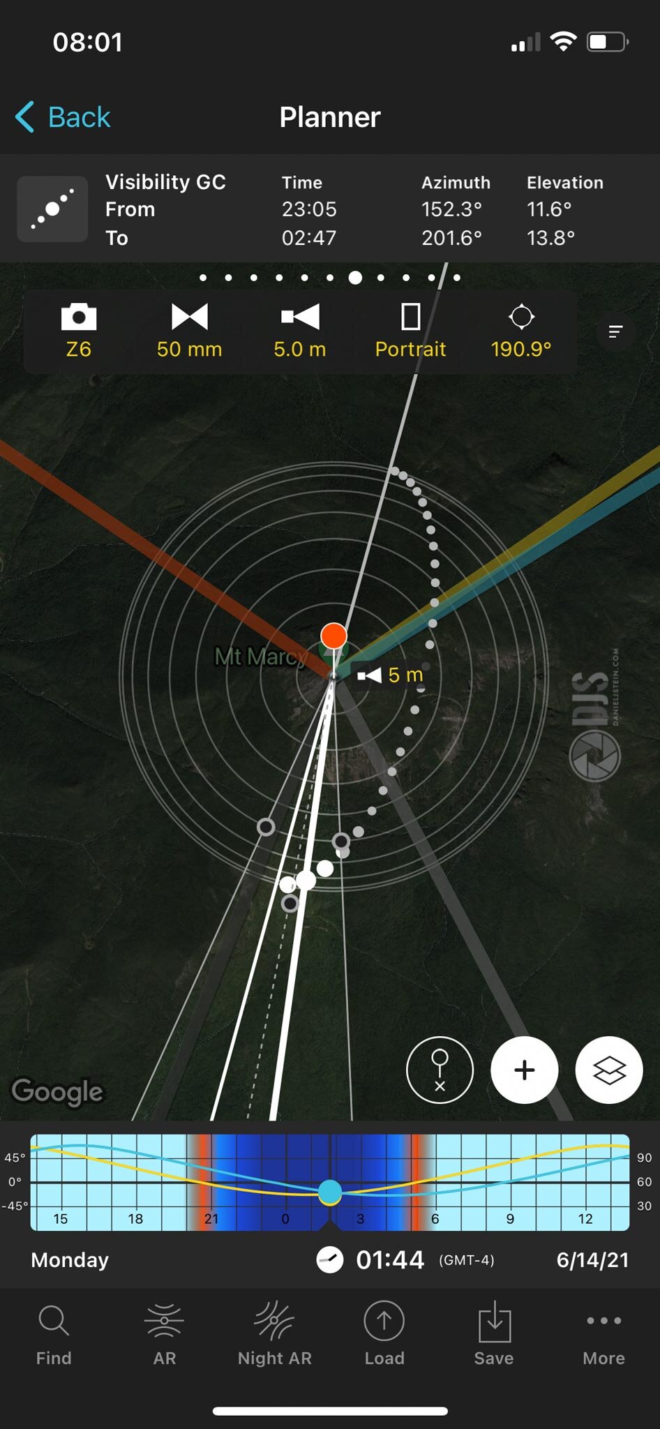 The planner in Photopills to help you determine where and when the Milky Way core will be.