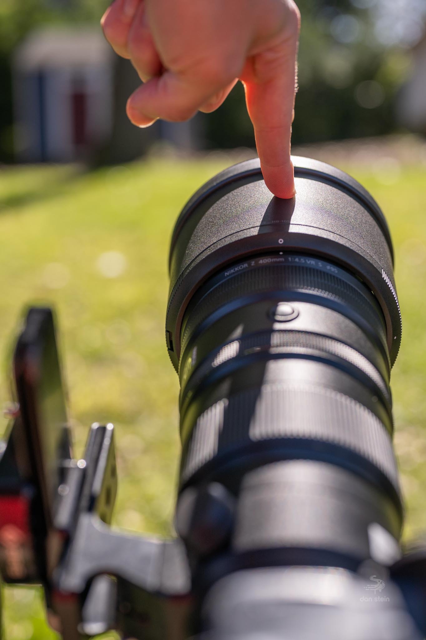 Sun is to the right of the camera if the shadow is to the left