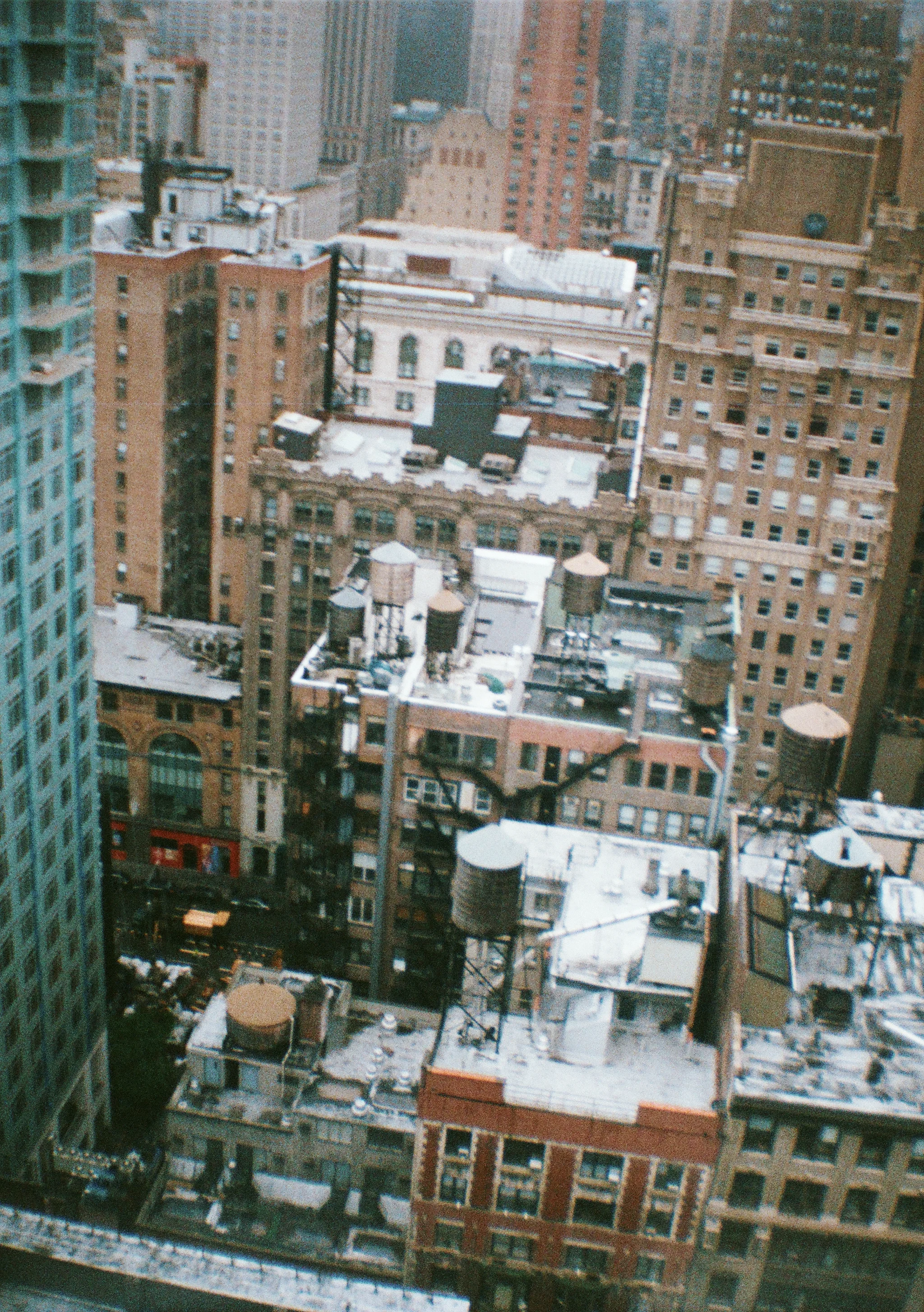 NYC roofs - 35mm - Diana Mini - Fujifilm Superia 400