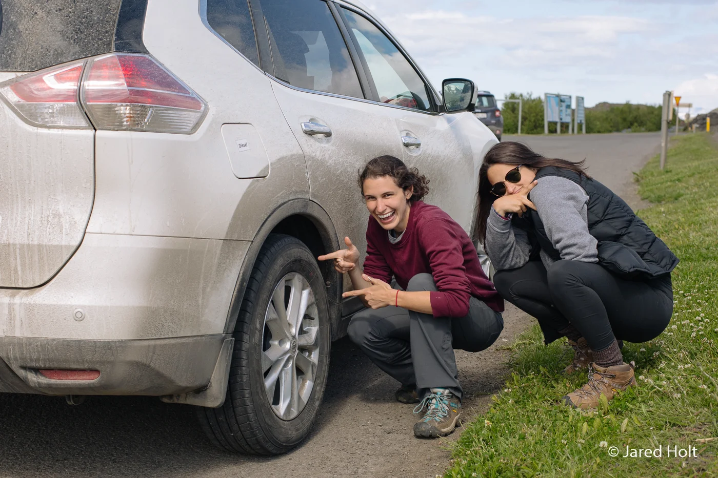 We broke this tire and had to get it fixed (don't tell our rental car company).