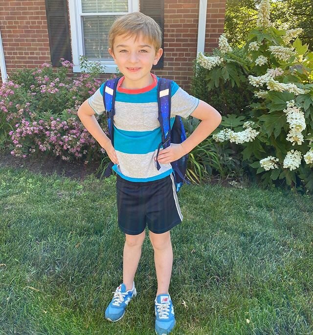 After they closed down their iPads and waved their virtual goodbyes, I said &ldquo;hey! Let&rsquo;s take our traditional last day of school pictures&rdquo; &mdash; and they went and grabbed their backpacks, which have been hanging in our closet since