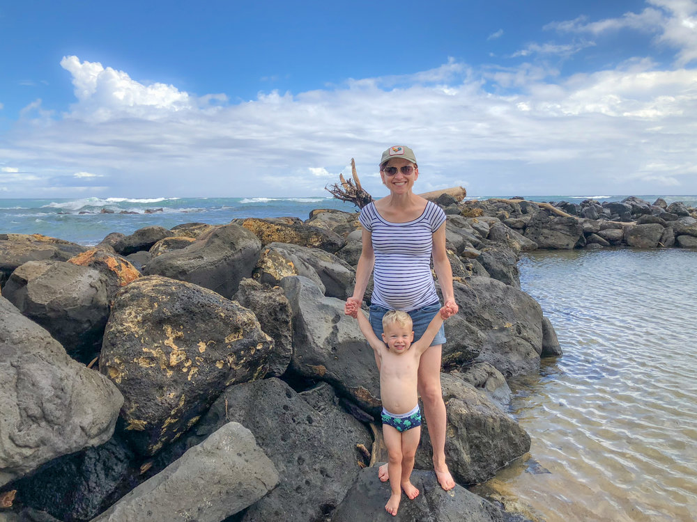 Mama &amp; Caleb at Lydgate Lagoon