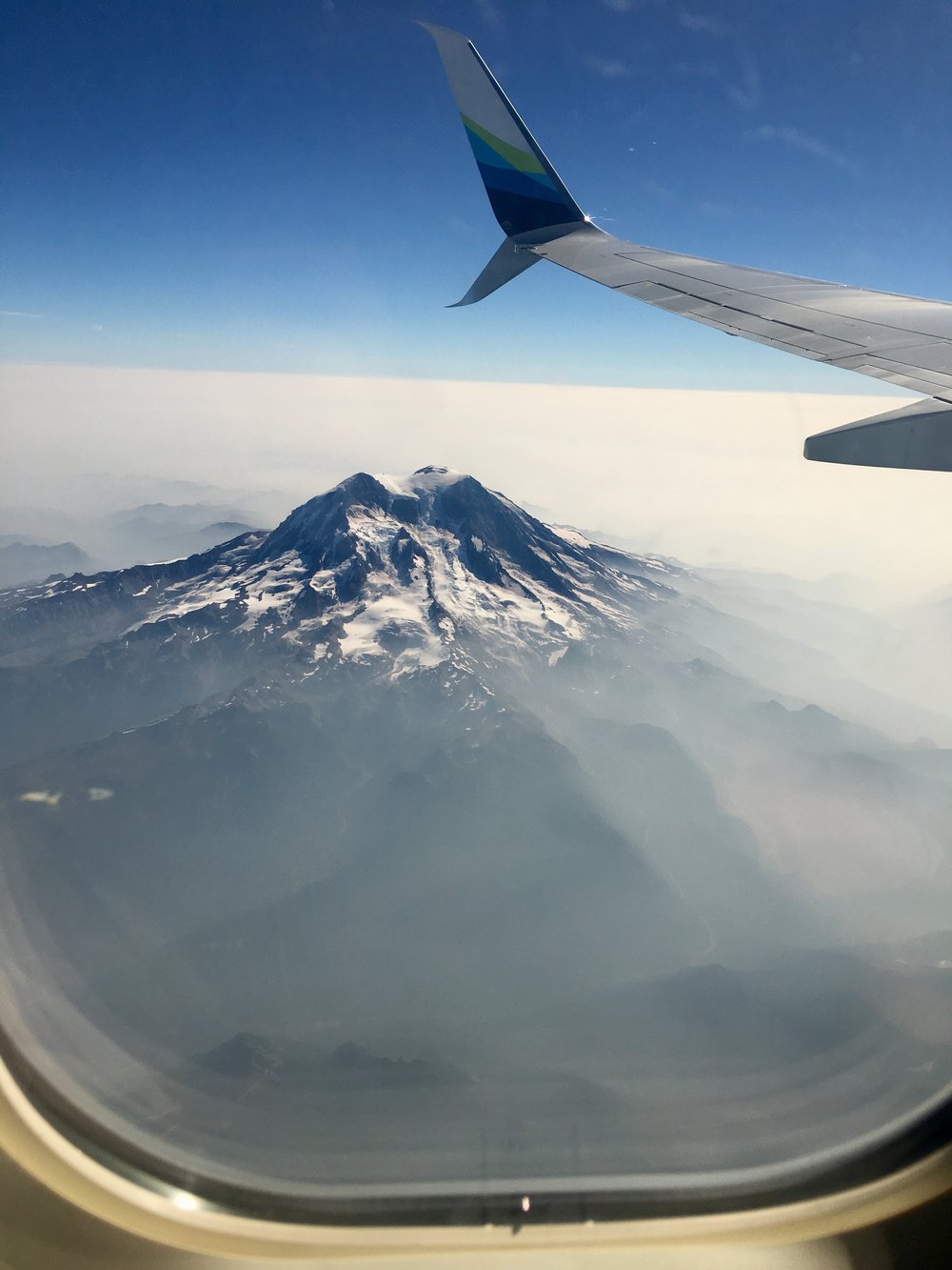 Beautiful View on the Flight Down