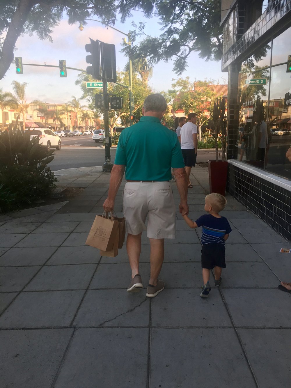 Walking Encinitas with Papa John