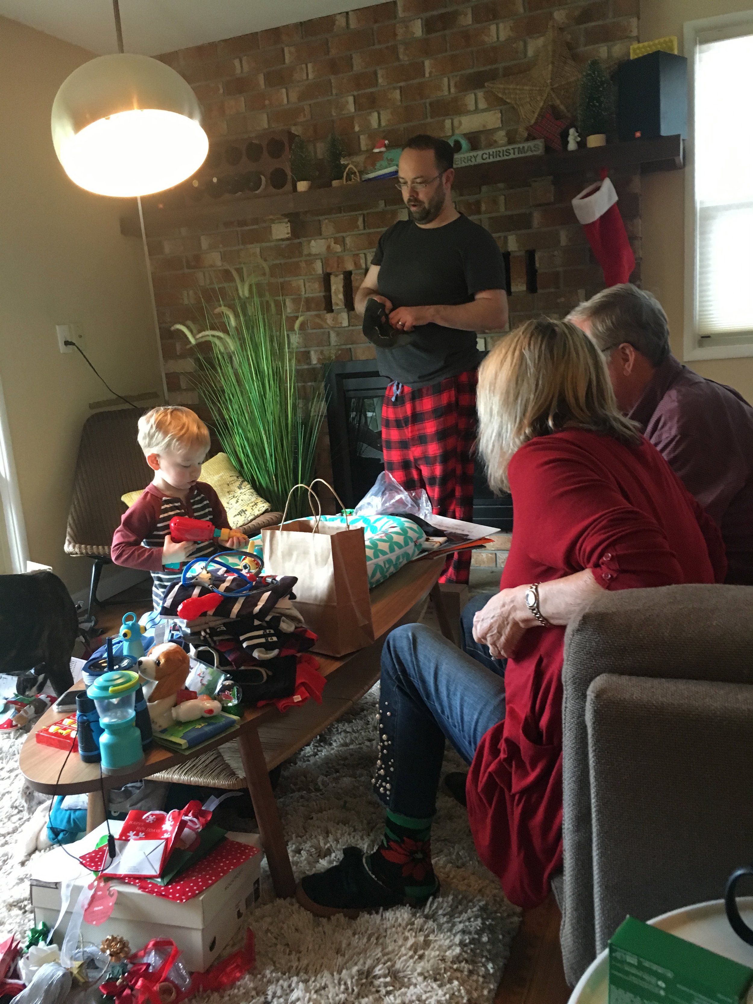 Chaos of Opening Gifts